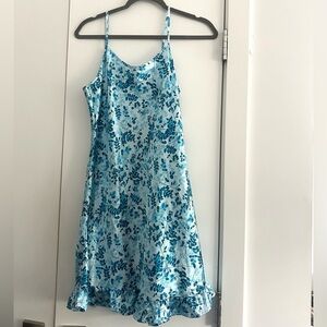 Blue Vintage Floral Slip Dress